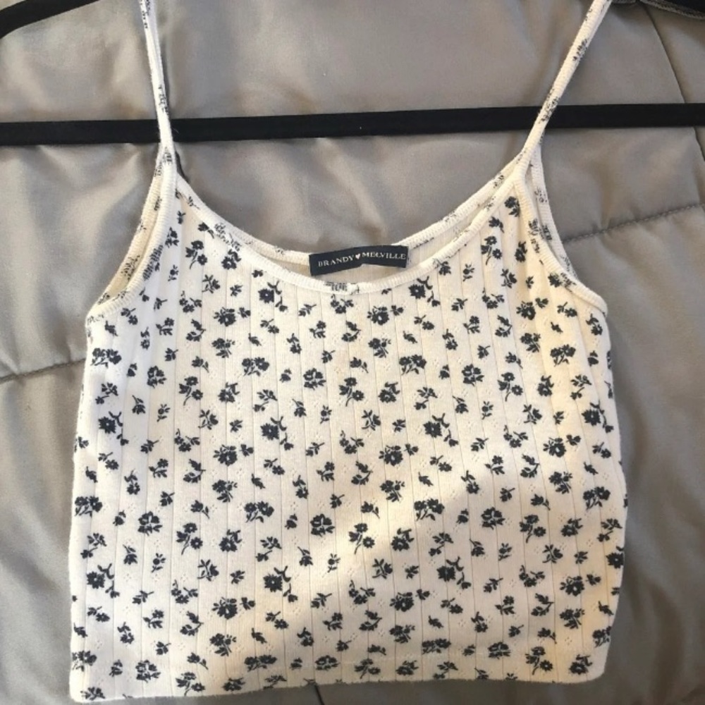 Brandy Melville Floral Skylar Tank Top